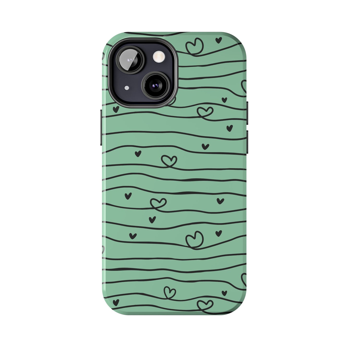 Scribble Love Hearts Phone Case