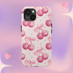 Disco Cherries Phone Case (Apple & Android) - Pink Sweetheart