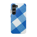 Classic Blue Gingham Phone Case (Apple & Android)