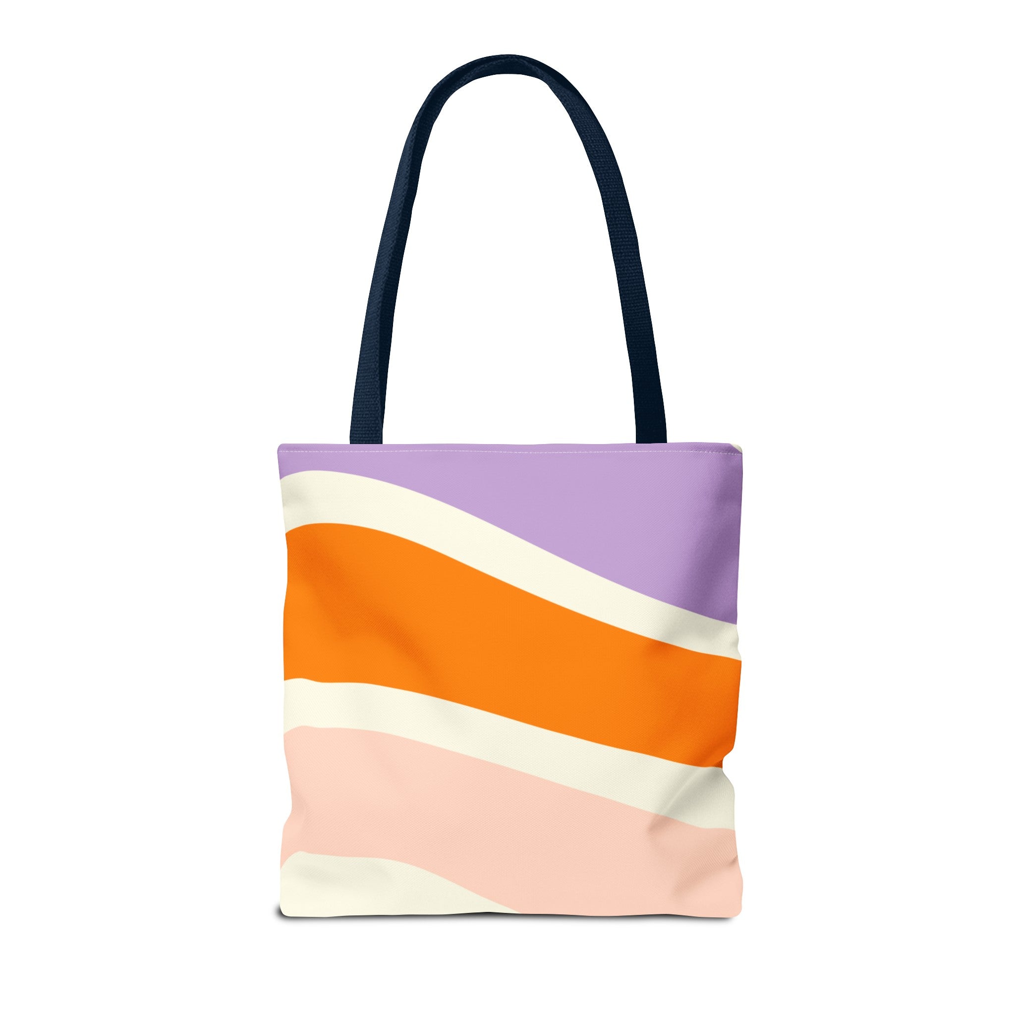 Retro Color Wave Tote Bag