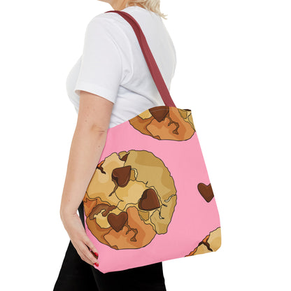 Chocolate Chip Heart Cookies Tote Bag