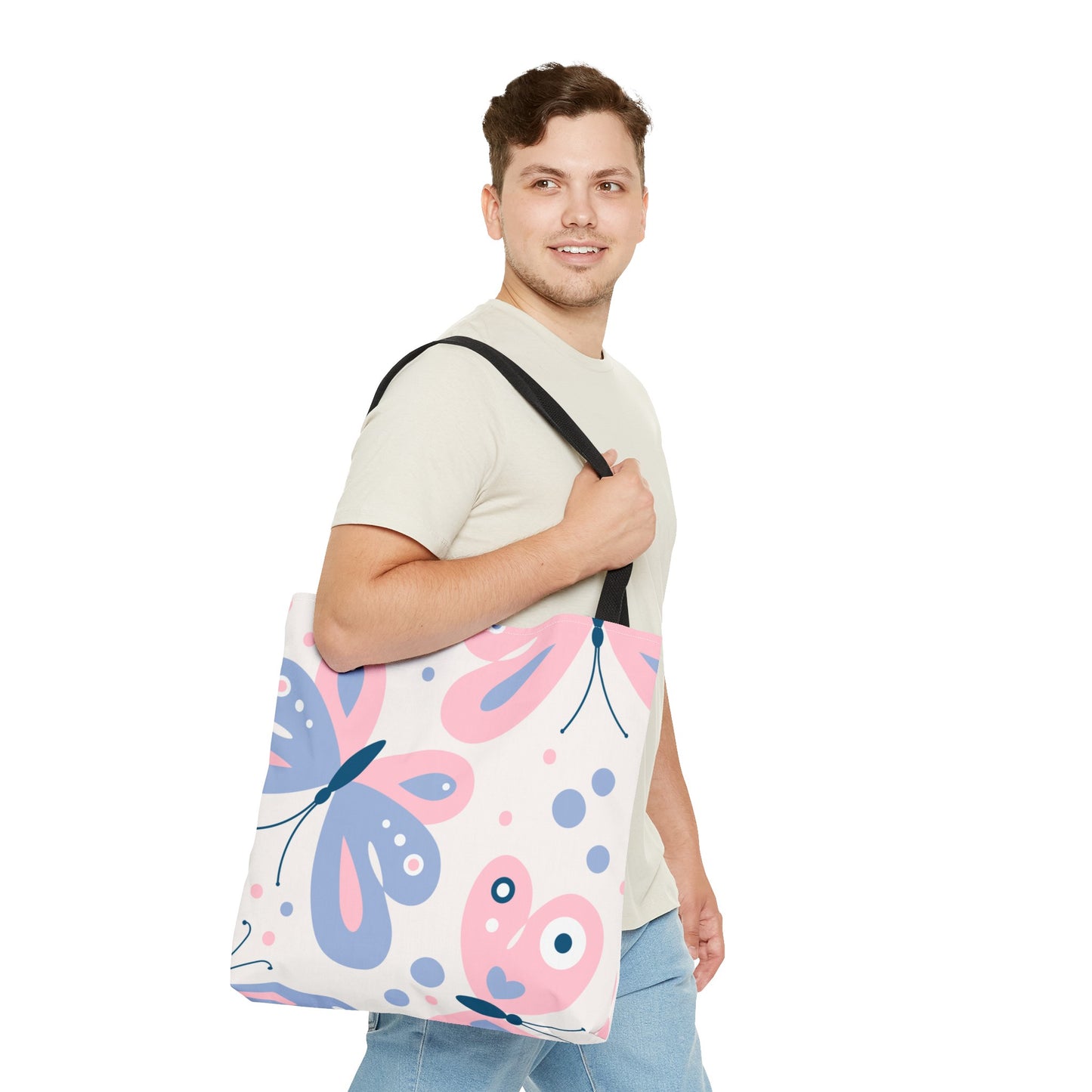 Pastel Butterlies Tote Bag