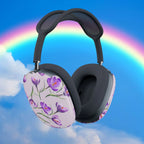 Elegant Crocus Floral AirPods Max Shell Case - Pink Sweetheart