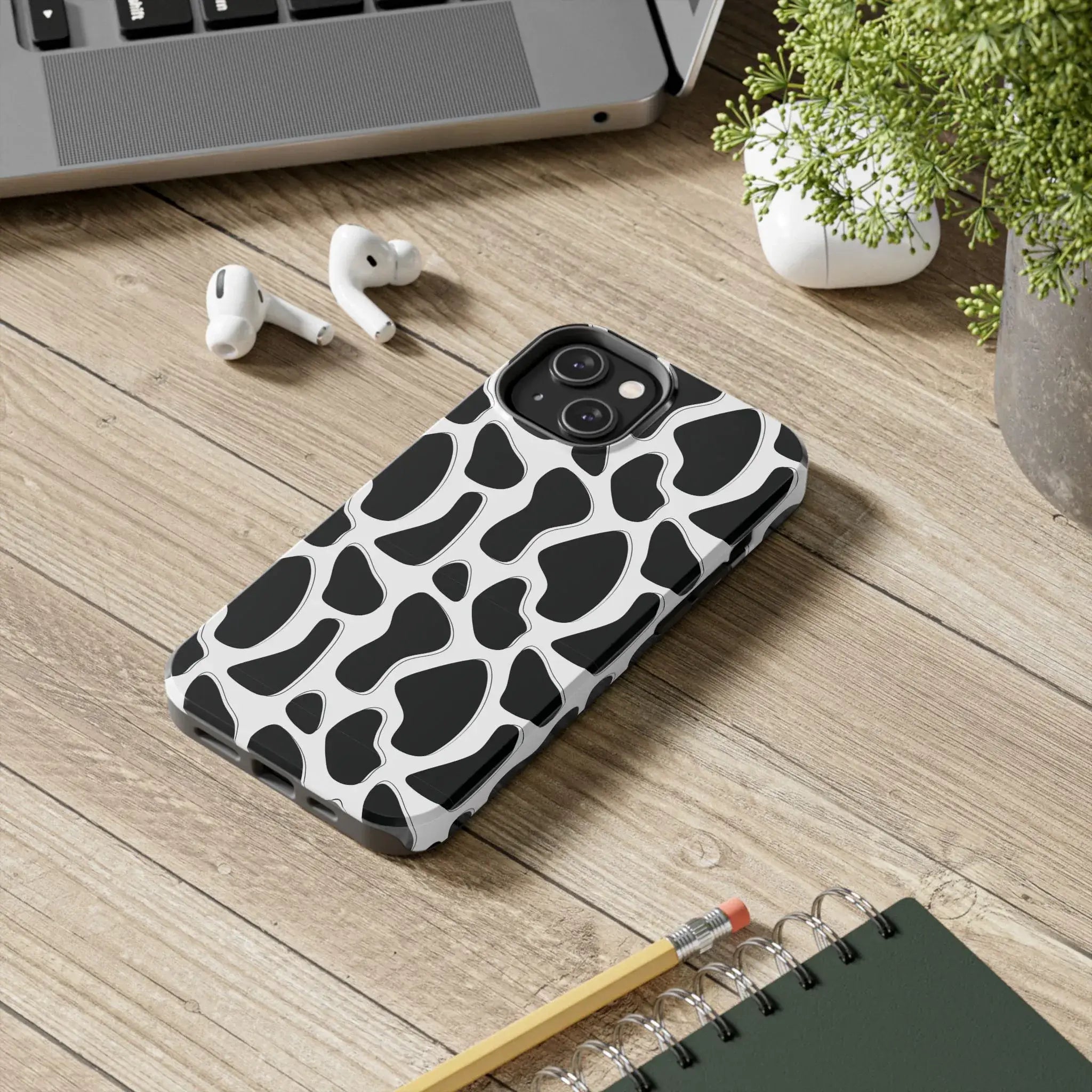 Spotted Animal Print Phone Case (Apple & Android) - Pink Sweetheart