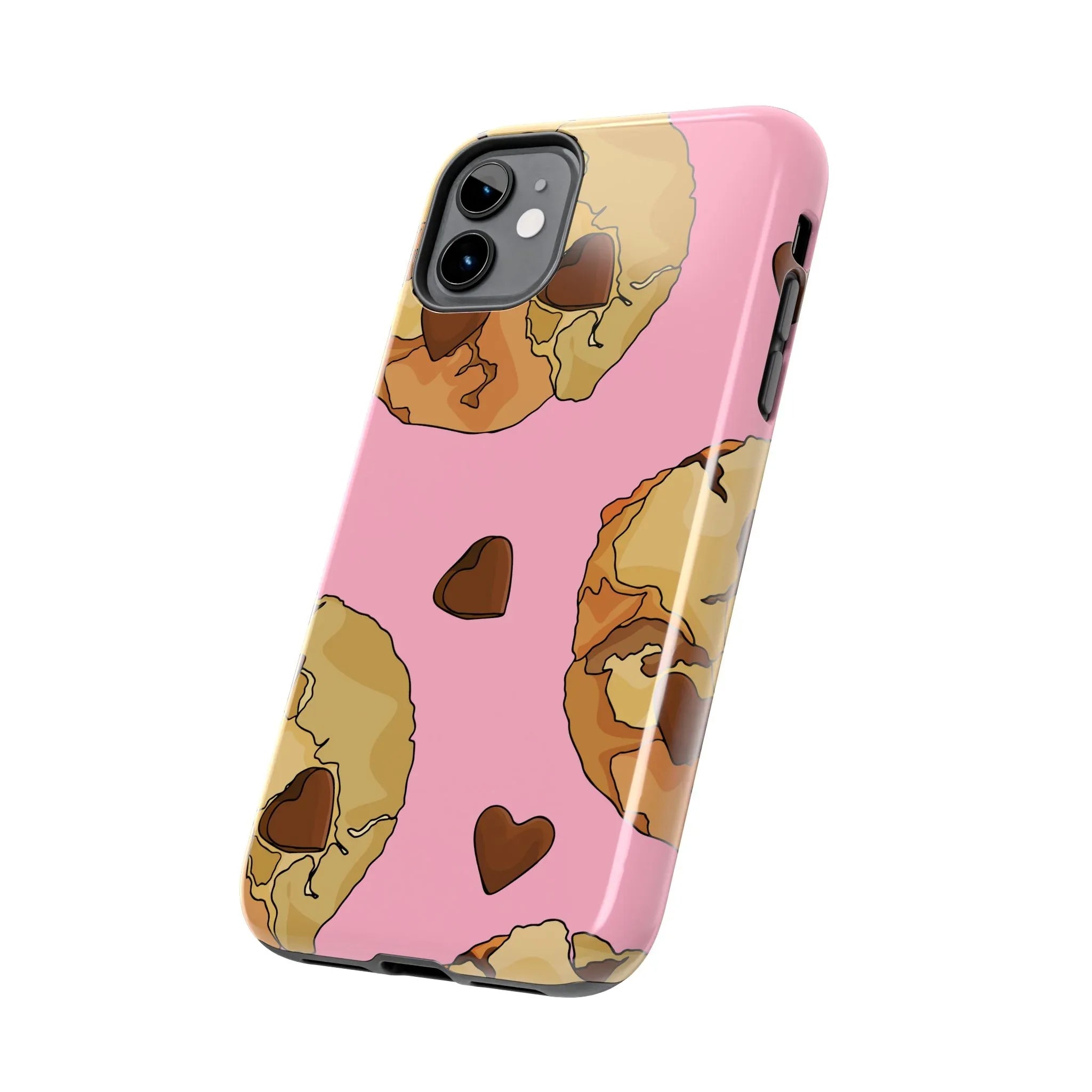 Chocolate Chip Cookies Phone Case (Apple & Android) - Pink Sweetheart