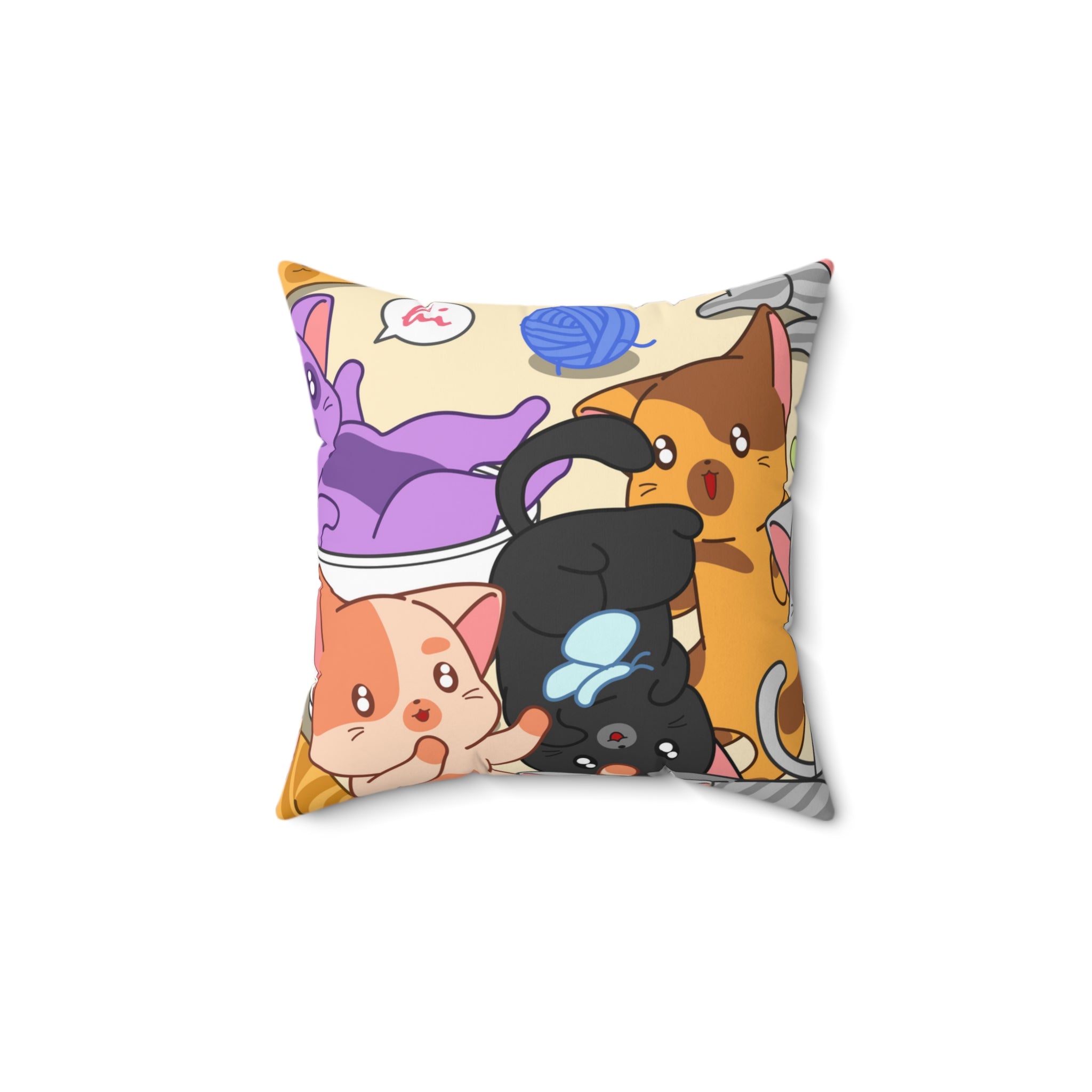 Almohada cuadrada Kitty Playhouse