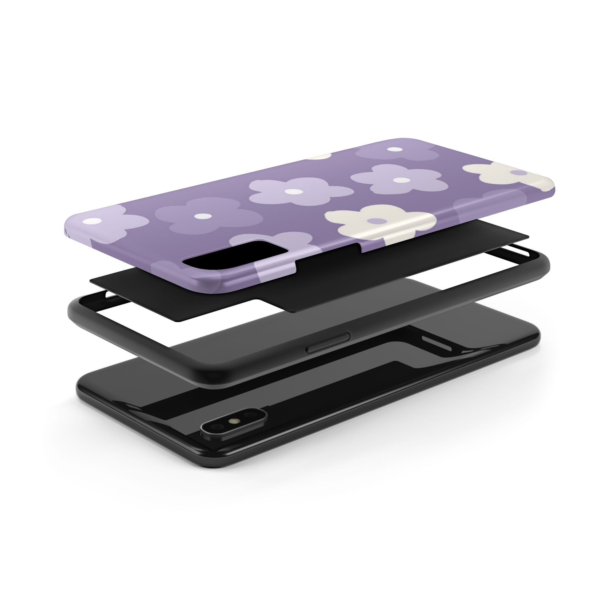 Pastel Purple Flowers Phone Case (Apple & Android)