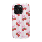 Strawberry Cherries Phone Case (Apple & Android) - Pink Sweetheart