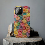 Morning Cereal Loops Phone Case (Apple & Android) - Pink Sweetheart