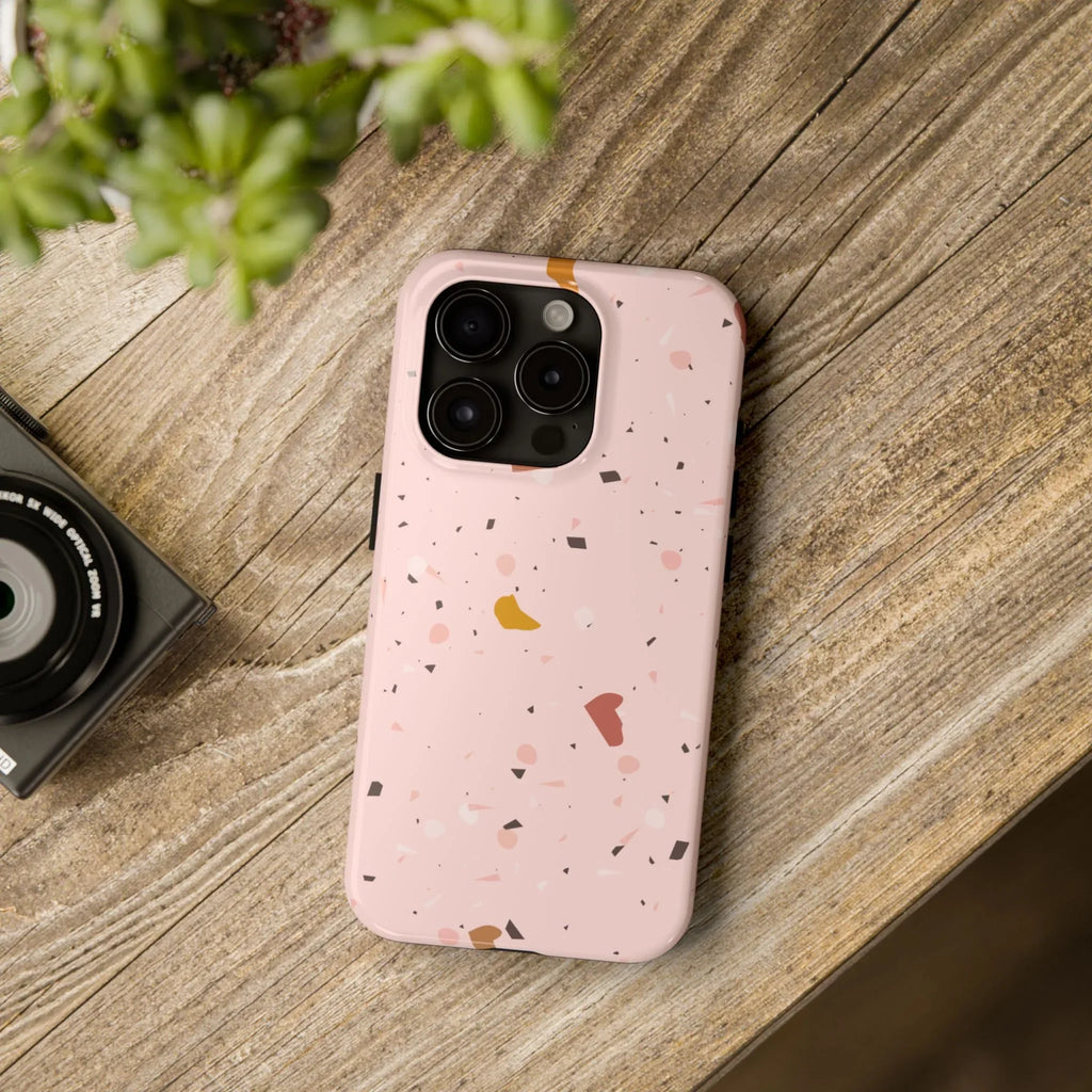 Pink Terrazzo Phone Case (Apple & Android) - Pink Sweetheart