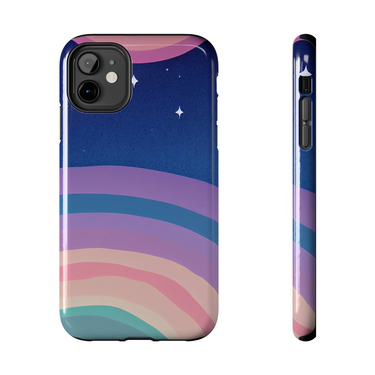 Midnight Rainbows Phone Case