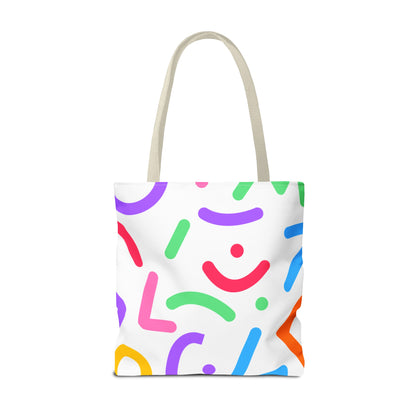 Colorful Doodle Shapes Tote Bag