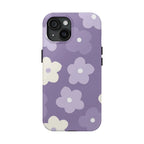 Pastel Purple Flowers Phone Case (Apple & Android) - Pink Sweetheart