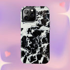 Black & White Shattered Phone Case (Apple & Android) - Pink Sweetheart