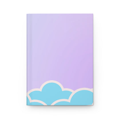 Nubes hinchables Cuaderno mate de tapa dura 