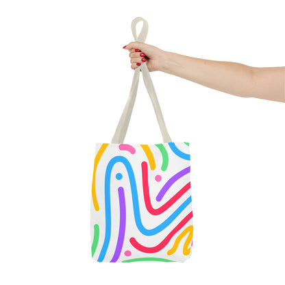 Colorful Doodle Swirl Tote Bag