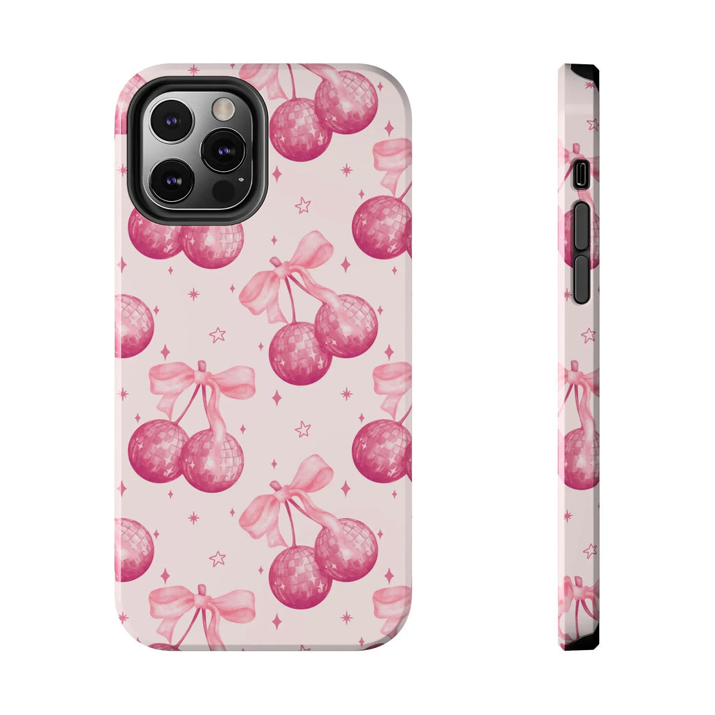 Disco Cherries Phone Case (Apple & Android) - Pink Sweetheart