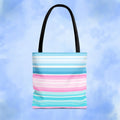 Cute Pastel Serape Tote Bag - Pink Sweetheart