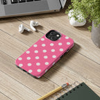 Pink Polka Dot Phone Case (Apple & Android)