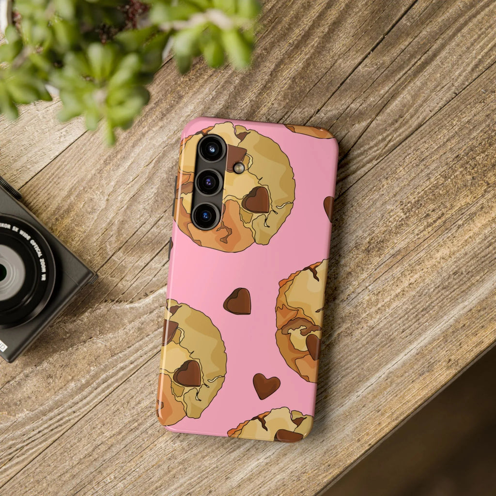 Chocolate Chip Cookies Phone Case (Apple & Android) - Pink Sweetheart