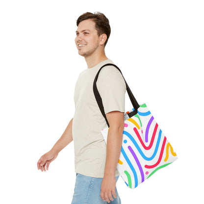 Colorful Doodle Swirl Tote Bag