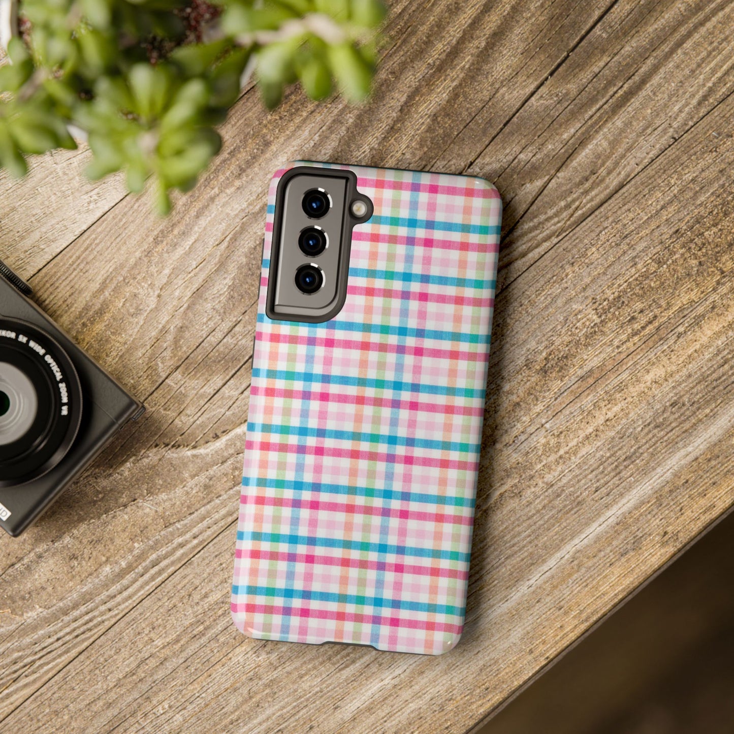 Checked Pattern Phone Case