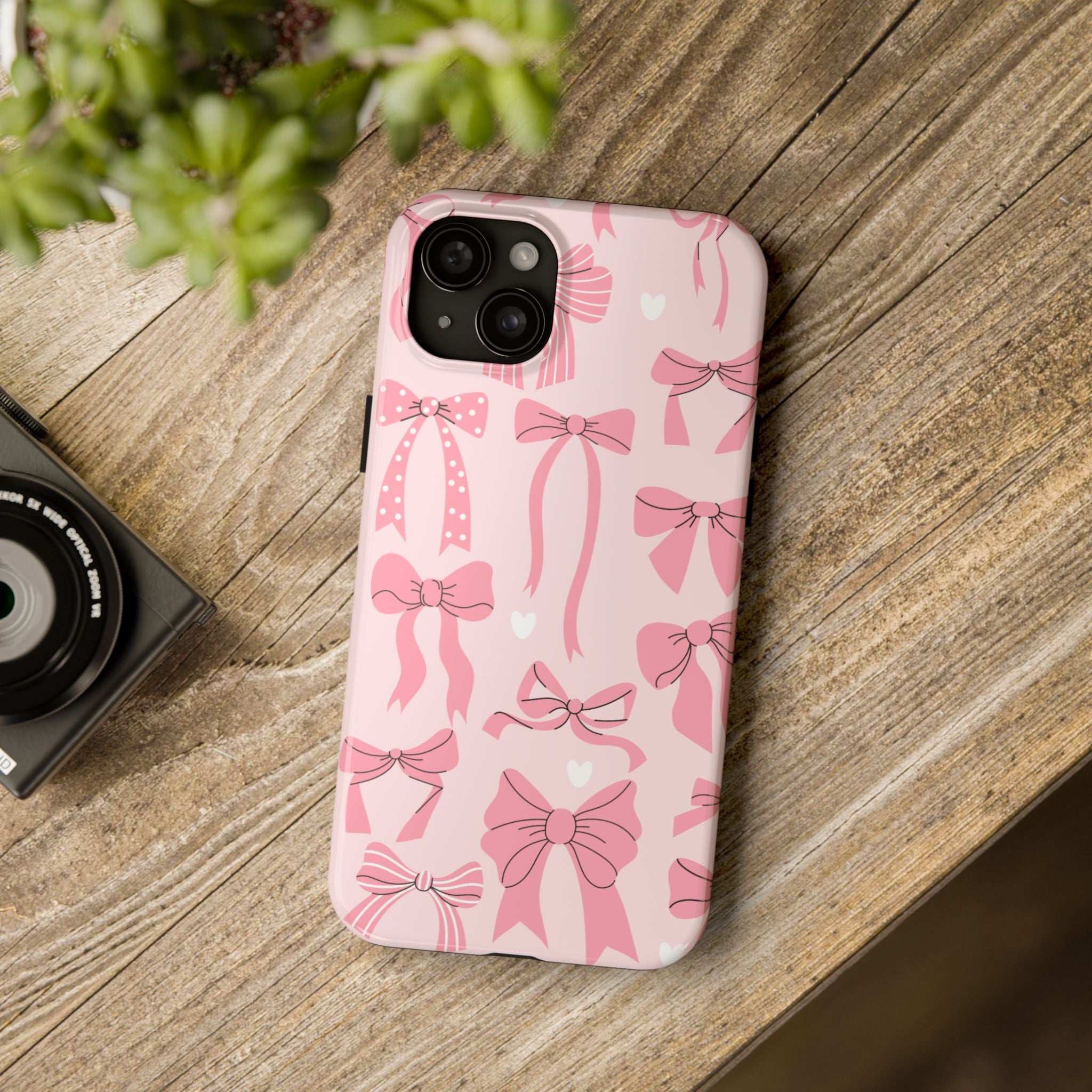 Pink Bow Ribbons Phone Case (Apple & Android)
