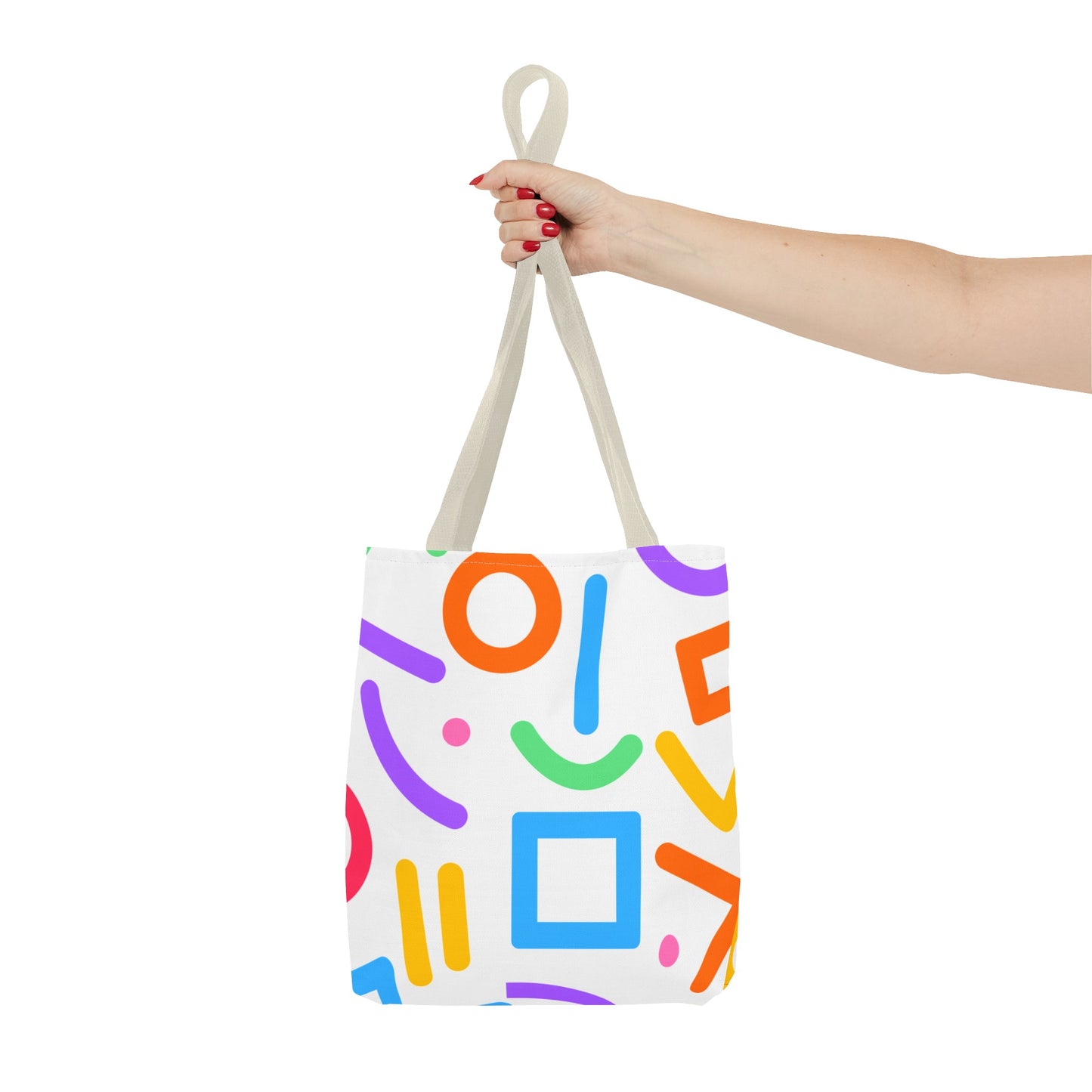 Colorful Doodle Shapes Tote Bag