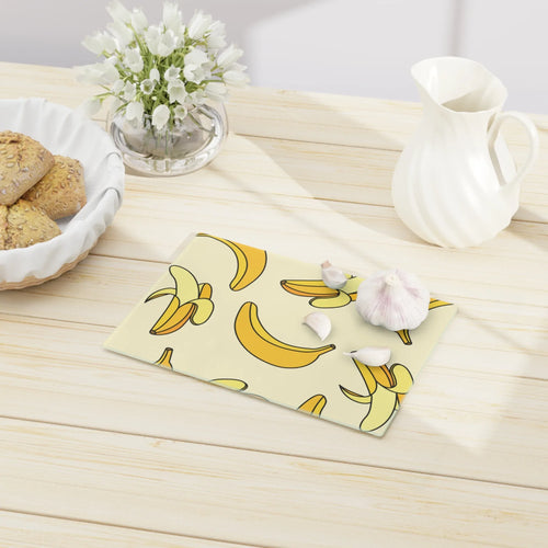 Banana Glass Cutting Board - Pink Sweetheart