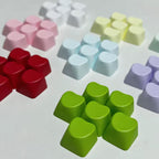 Solid Heart Decorative Accent Keycaps 6pc Set