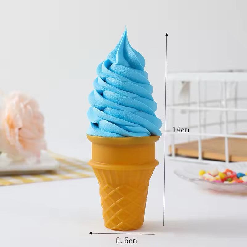 Novelty Swirled Ice Cream Cone Decoration