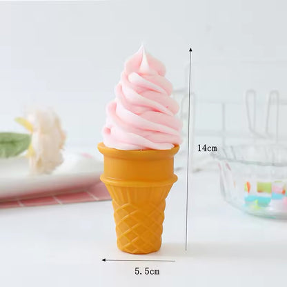 Novelty Swirled Ice Cream Cone Decoration