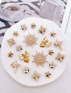 Golden Star Royalty Clog Charms Set - Pink Sweetheart