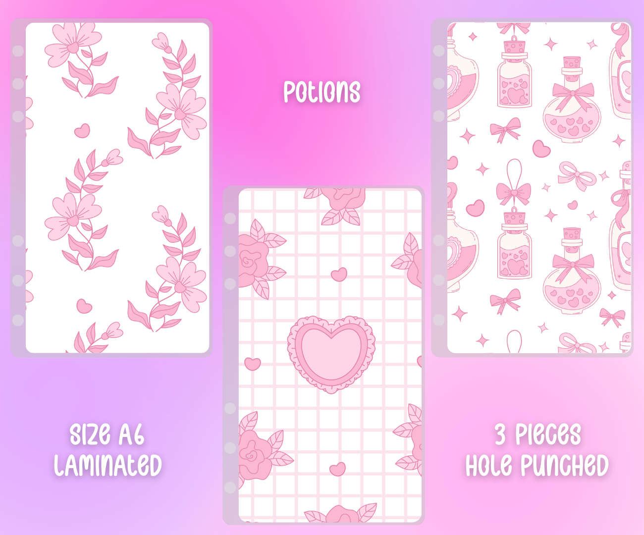 Matte Vellum Cash Envelope Set A6 - 3pcs