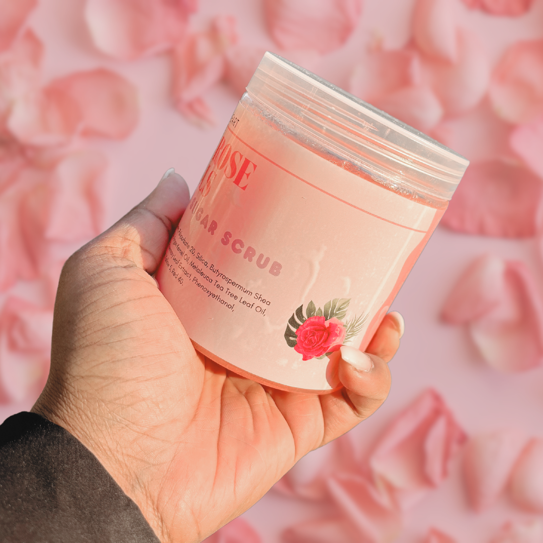 Pink Rose Petals Slushie Sugar Scrub