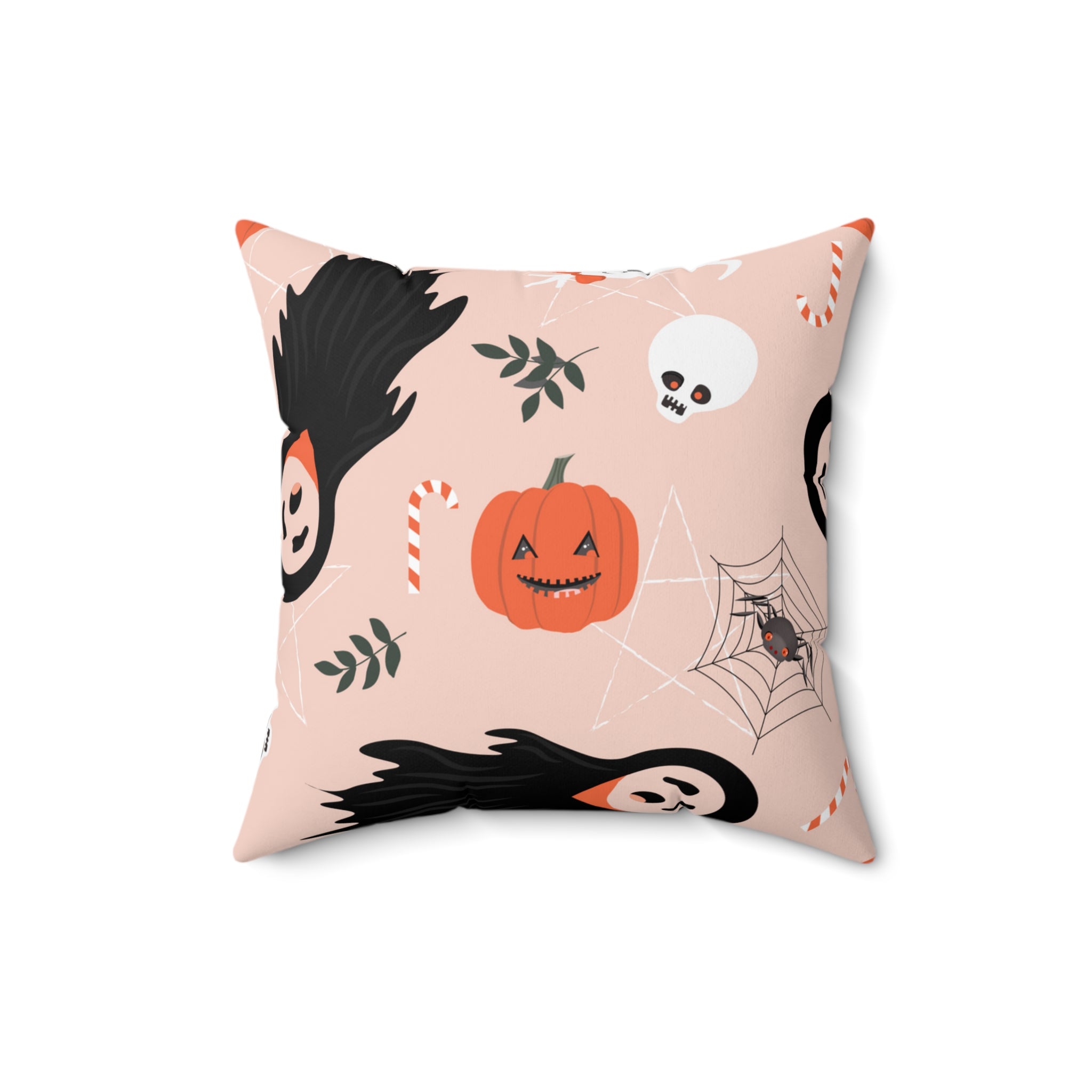 Ghostly Ghouls Square Pillow
