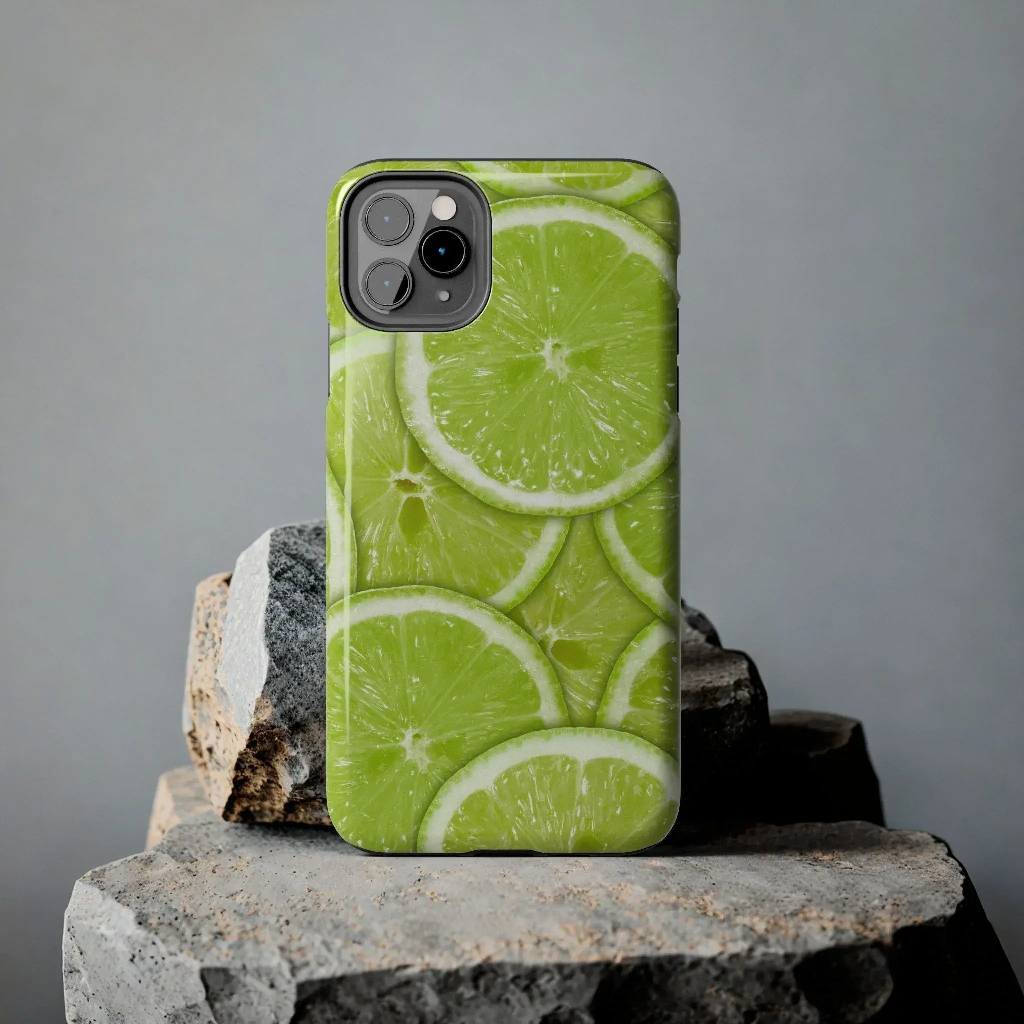 Green Citrus Lime Phone Case (Apple & Android) - Pink Sweetheart