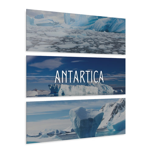 Antartica Skyline Acrylic Prints (Triptych)