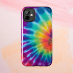 Groovy Tie Dye Phone Case (Apple & Android) - Pink Sweetheart