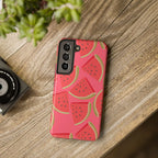 Watermelon Slices Phone Case (Apple & Android) - Pink Sweetheart