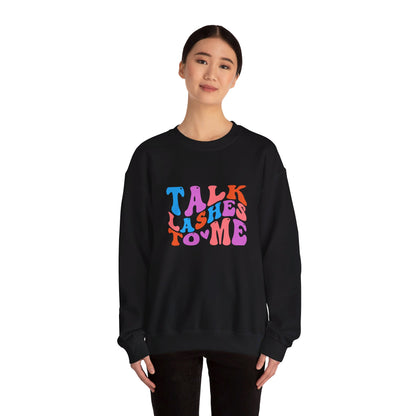 Talk Lashes to Me Unisex Heavy Blend™ Crewneck Sweatshirt