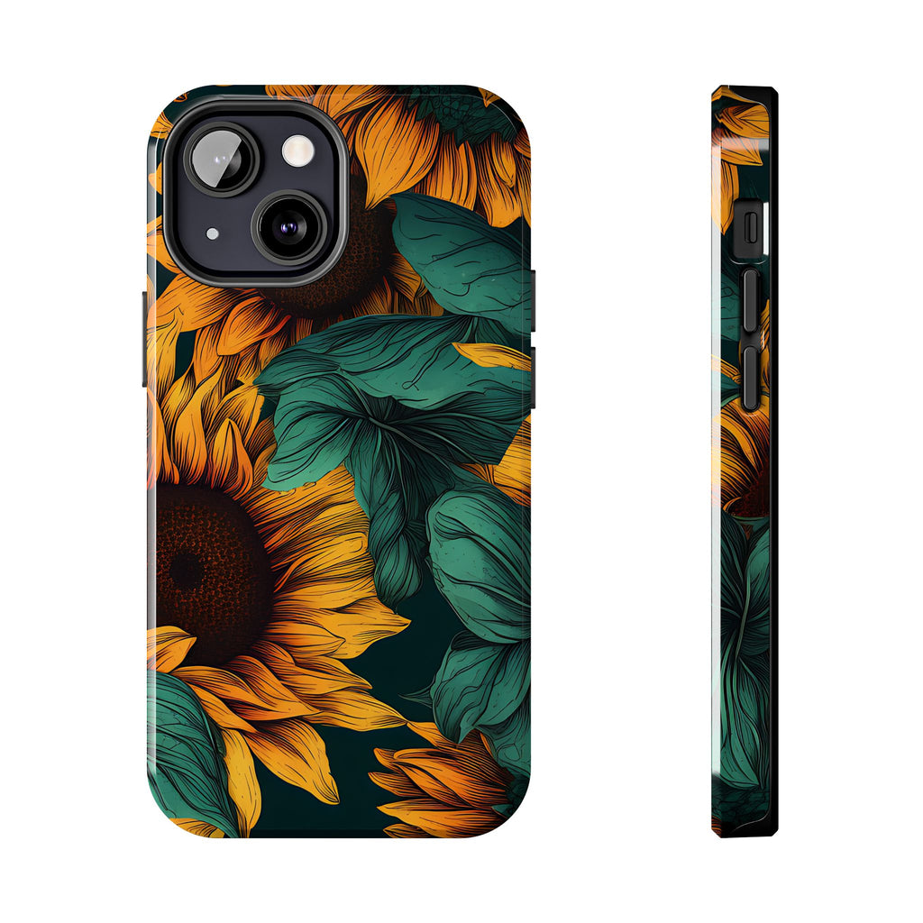 Dark Sunflower Phone Case (Apple & Android)