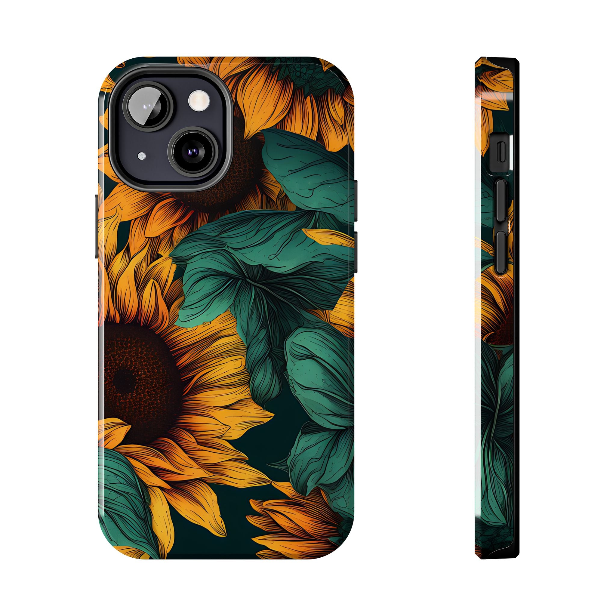Dark Sunflower Phone Case (Apple & Android)