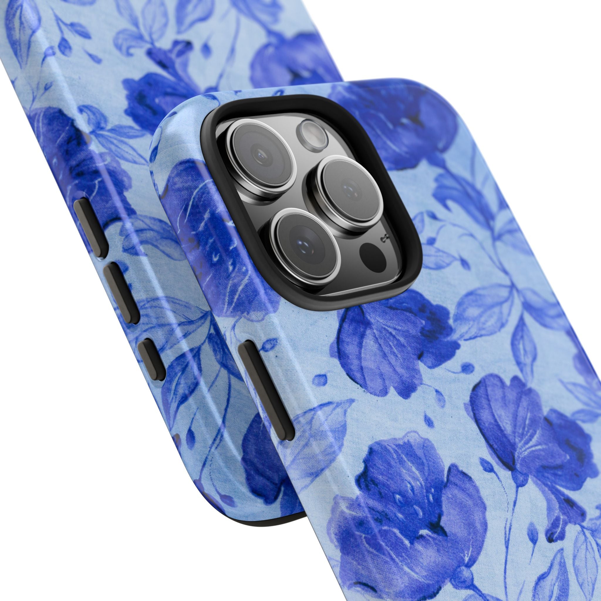 Blue Floral Pattern Phone Case (Apple & Android)