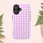 Pink Gingham Phone Case (Apple & Android) - Pink Sweetheart