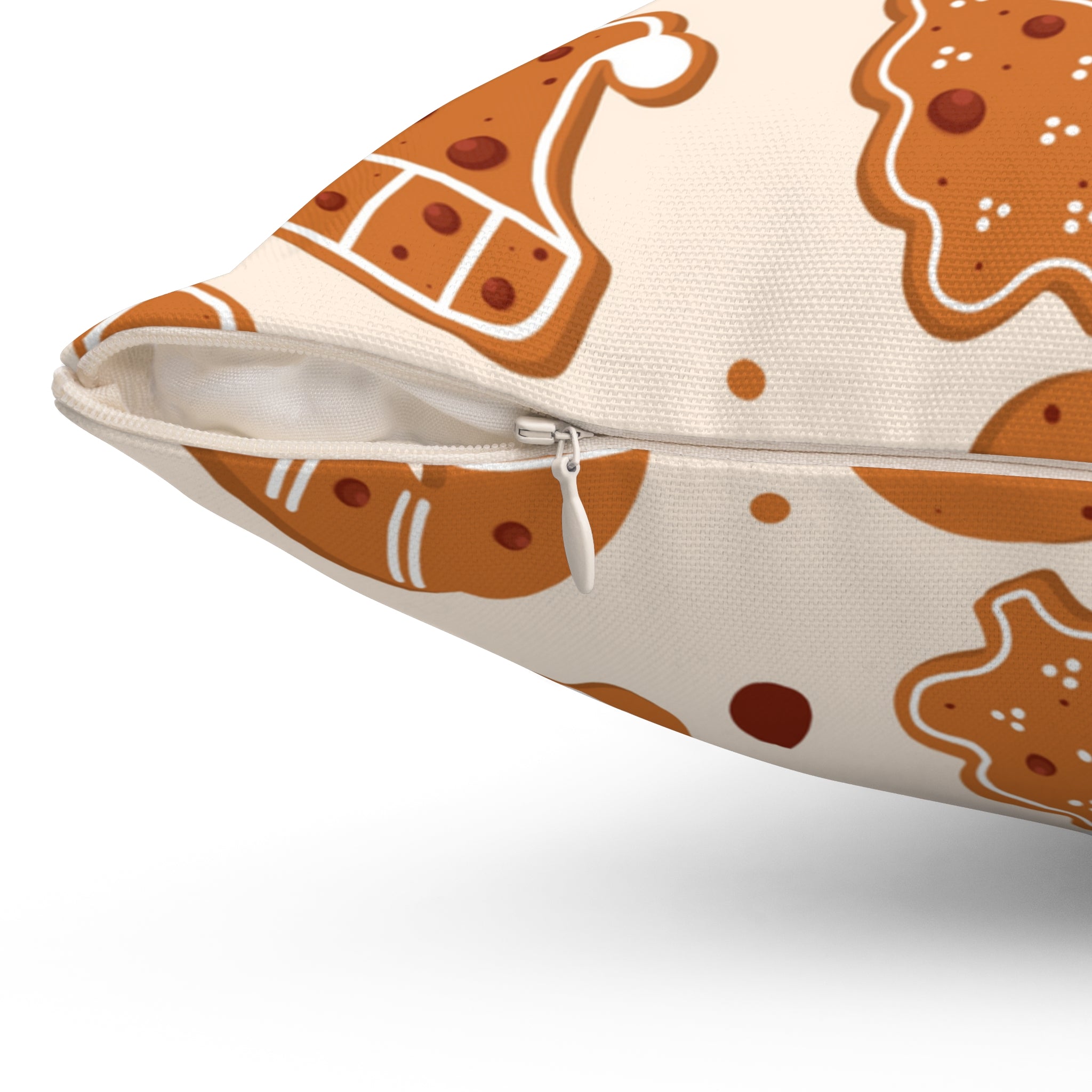 Warm Gingerbread Cookies Square Pillow