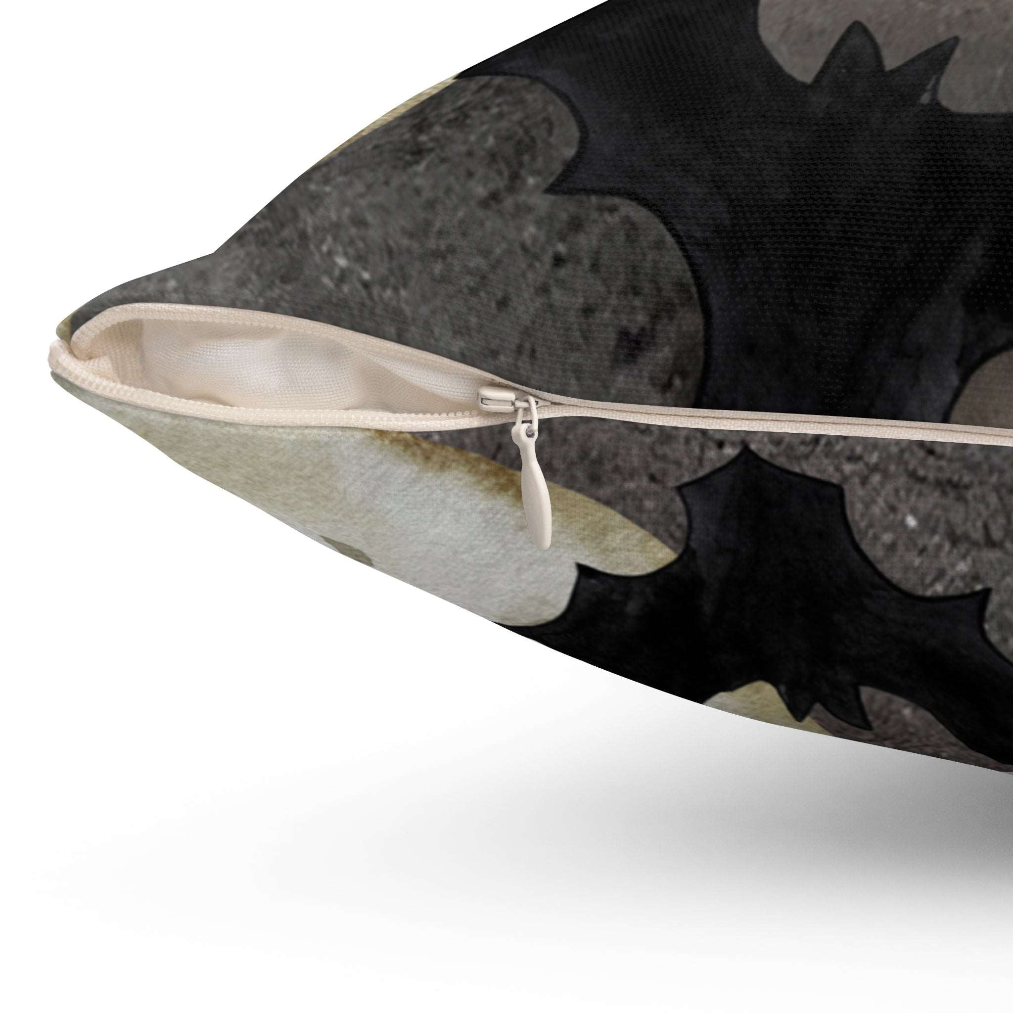 Batty Haunted Skies Square Pillow