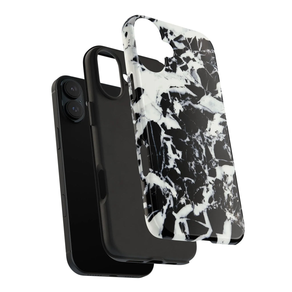 Black & White Shattered Phone Case (Apple & Android) - Pink Sweetheart