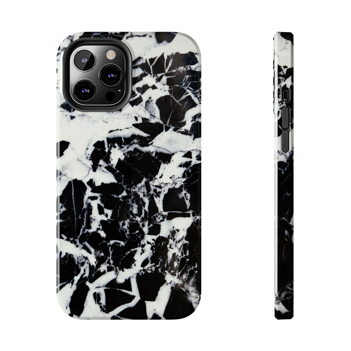 Black & White Shattered Phone Case