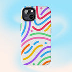 Rainbow Swirls Phone Case (Apple & Android) - Pink Sweetheart